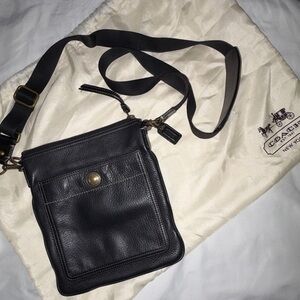 Coach Black Small Leather Crossbody Bag